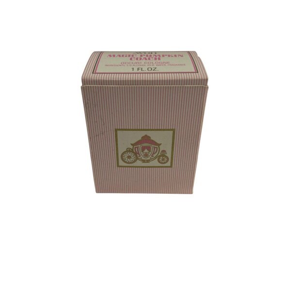 Avon Magic Pumpkin Coach Cologne Bottle & Box 1 Fl Oz Collectible Vintage - Picture 3 of 6